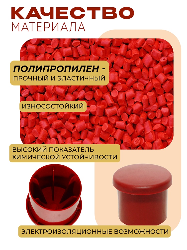 Фиксатор арматуры защитный колпачок Промышленник 18-32 мм 500 шт. фото 3