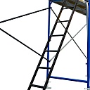 Настил перфорированный оцинкованный с люком и лестницей для строительных лесов 0,63х2,0 м фото 3