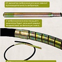 Гибкий вал с вибронаконечником  TeaM 3 м / 38 мм фото 2