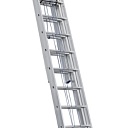 Лестница трехсекционная выдвижная с тросом Alumet Ал 3310 фото 1