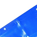 Тент ПВХ Промышленник 550 г/м2, 3х6 м с люверсами ч/з 0,5 м, синий фото 2