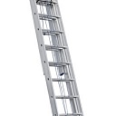 Лестница трехсекционная выдвижная с тросом Alumet Ал 3323 фото 1