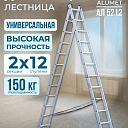 Лестница двухсекционная Alumet Ал 5212 фото 1